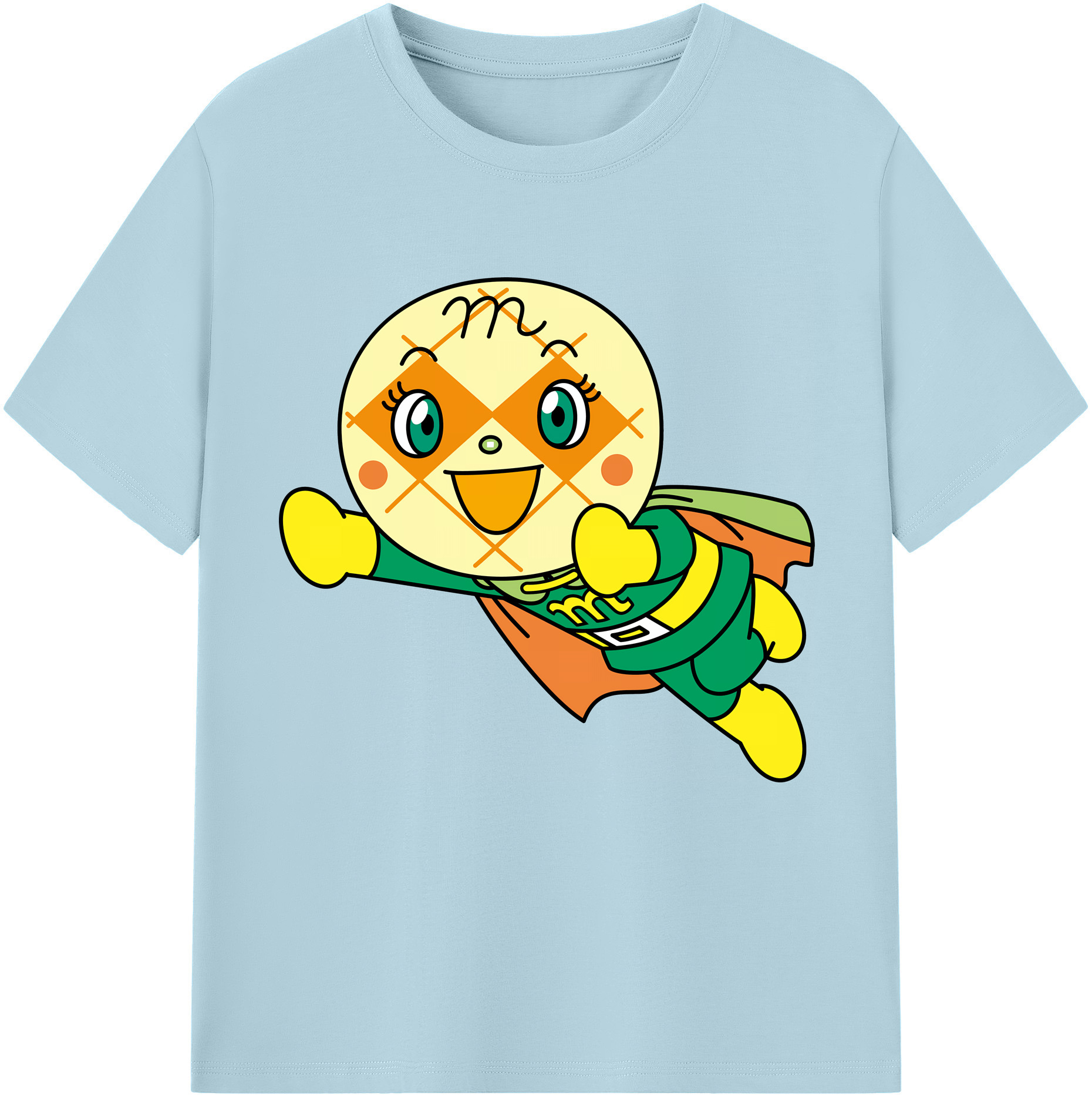 （画像用） アンパンマン Anpanman 綿100％半袖Tシャツ（フロントプリント）